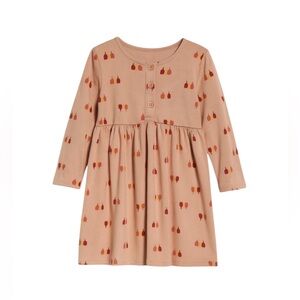 Hanna Andersson HenleyTulip Playdress Pink Long Sleeve Easter Dress, size 4